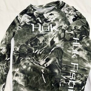 Boys Huk Mossy Oak Fishing Shirt